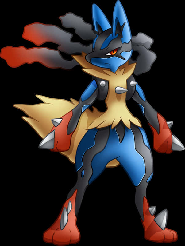 Lucario Pokemon Character Art PNG