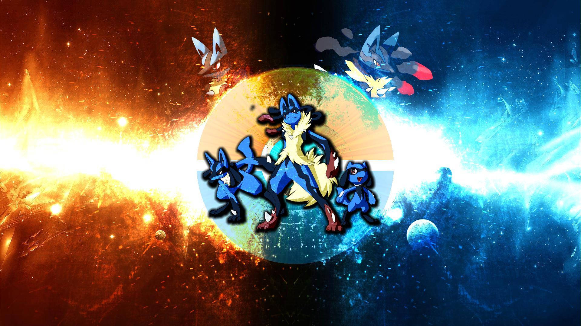 Lucario Pokemon Evolutions Wallpaper