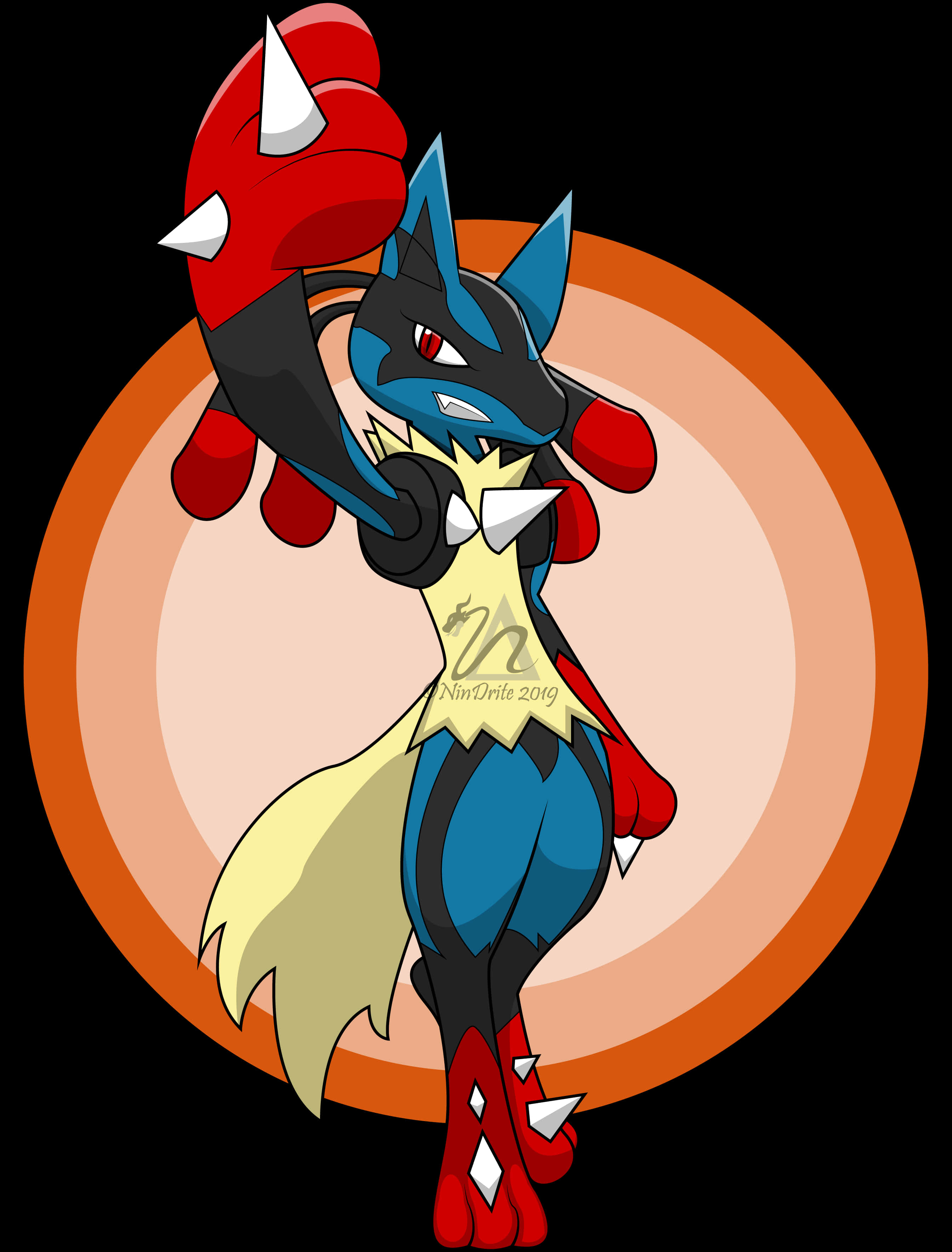 Lucario Pokemon Fan Art2019 PNG