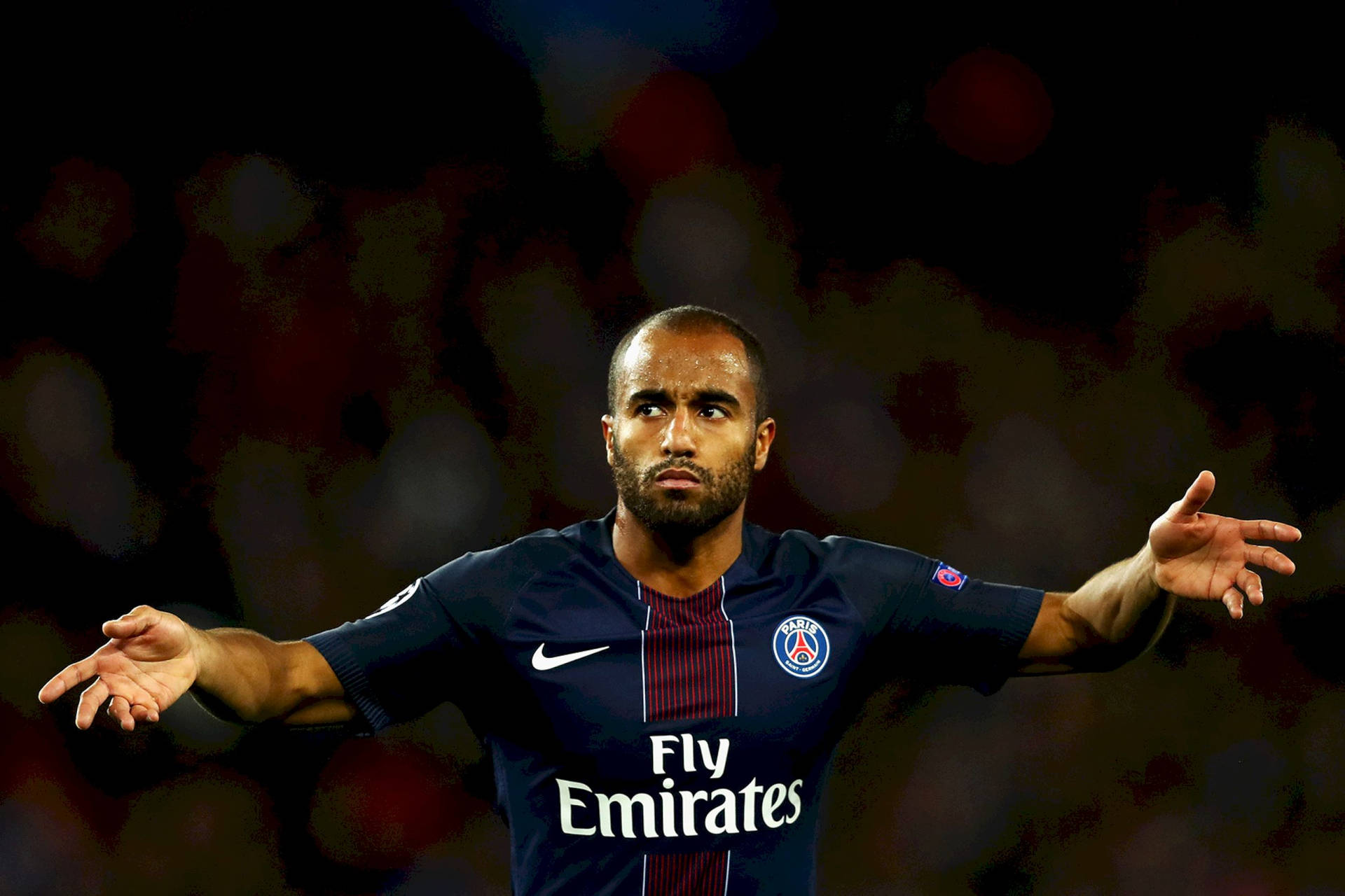 Lucas Moura Looking Confused Wallpaper
