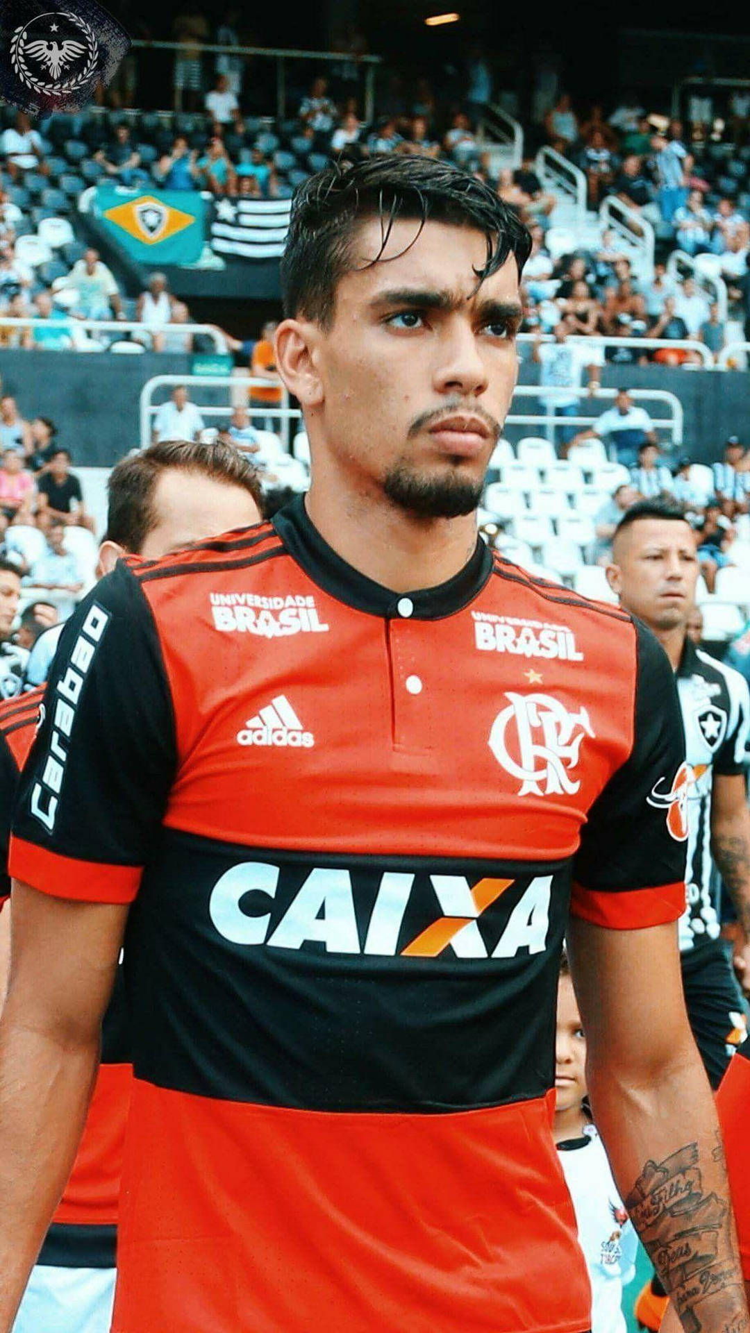 Lucas Paquetá With A Serious Expression Wallpaper