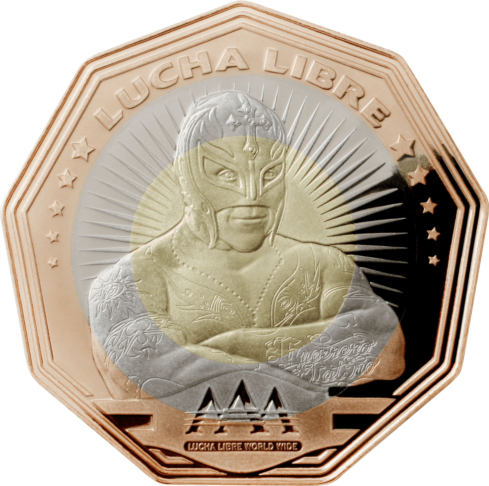 Lucha Libre Wrestling Champion Medal PNG