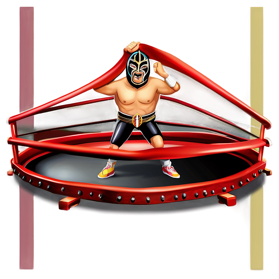 Lucha Libre Wrestling Ring Art Png Kkv17 PNG