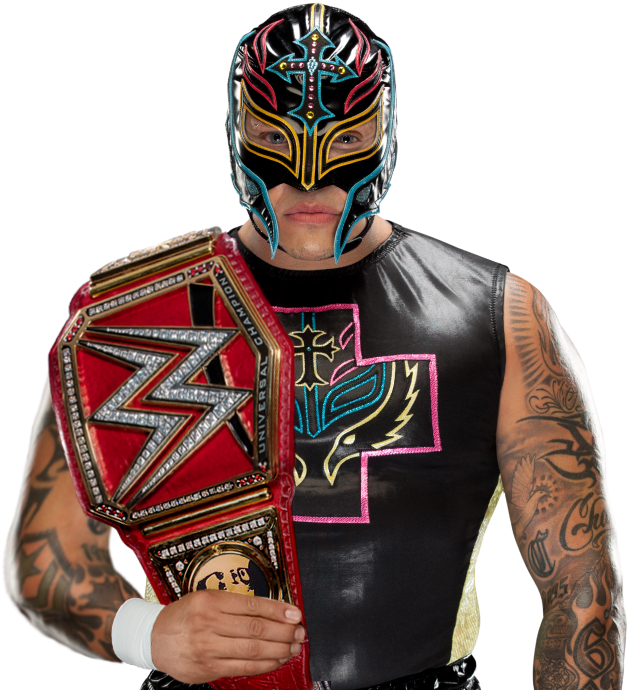 Luchador_with_ W W E_ Championship_ Belt PNG