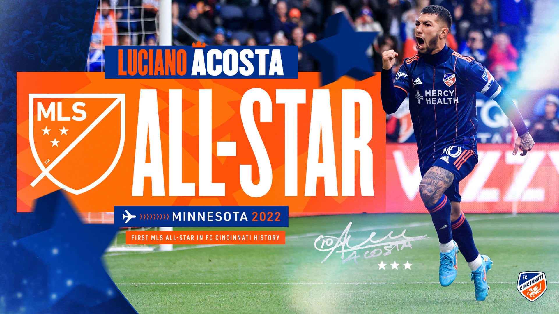 "Luciano Acosta in Intense Soccer Action during the 2022 All-Star Game" Wallpaper