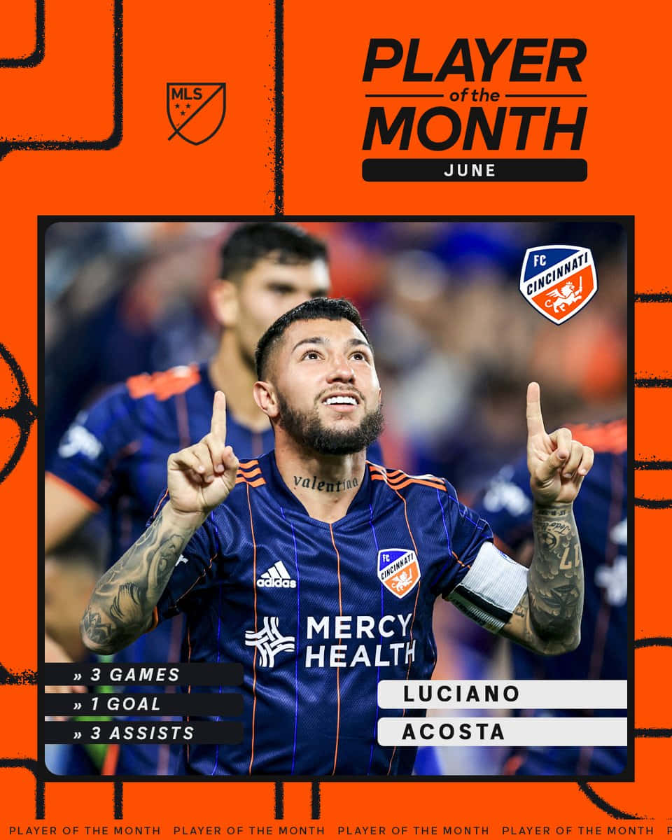 Luciano Acosta Player Of The Month Wallpaper