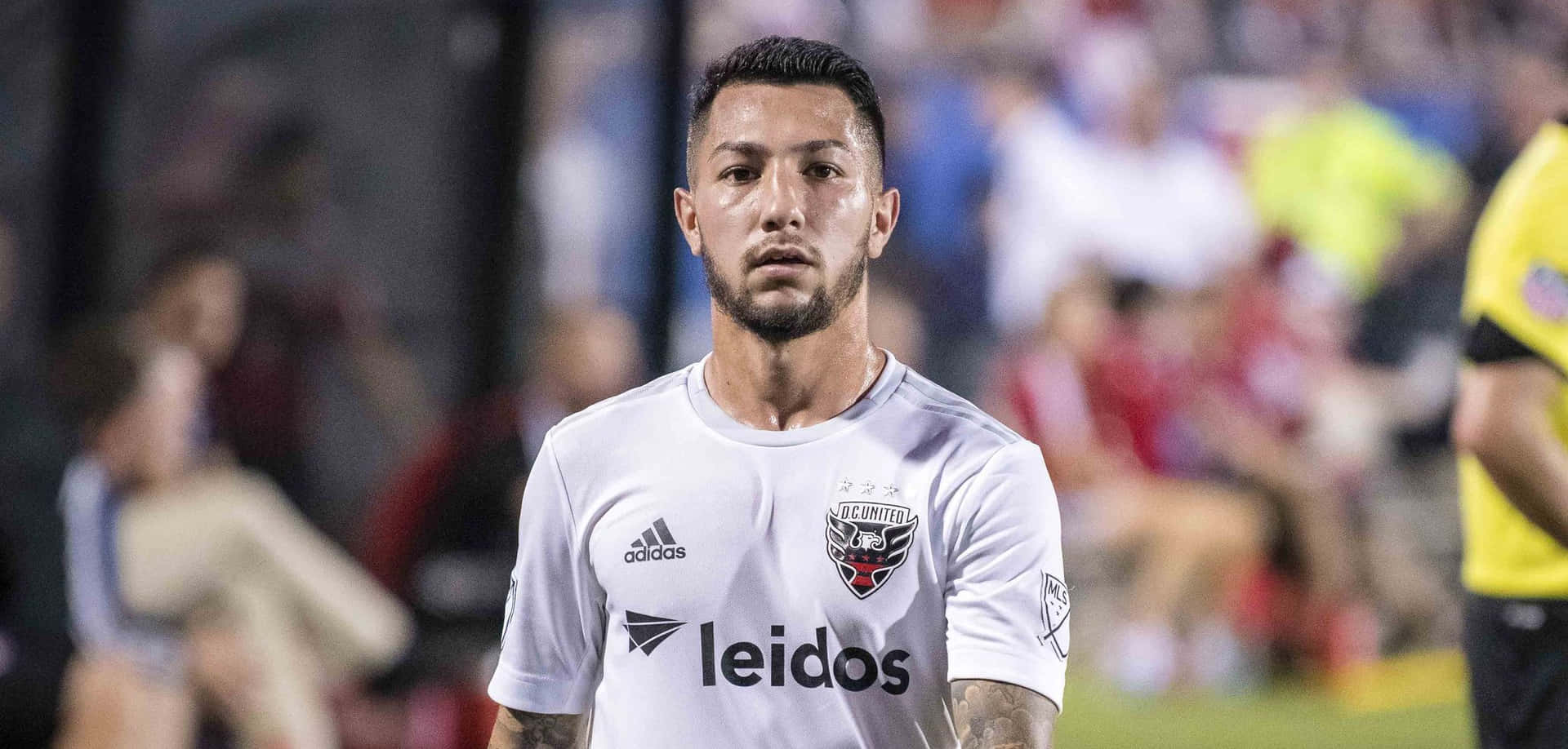 Luciano Acosta White D.c. United Jersey Wallpaper