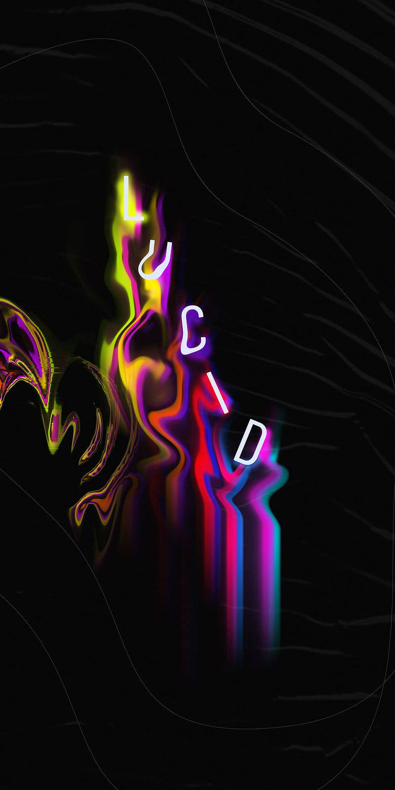 "A captivating display of color and shapes in Lucid's 'Color Meltdown'" Wallpaper