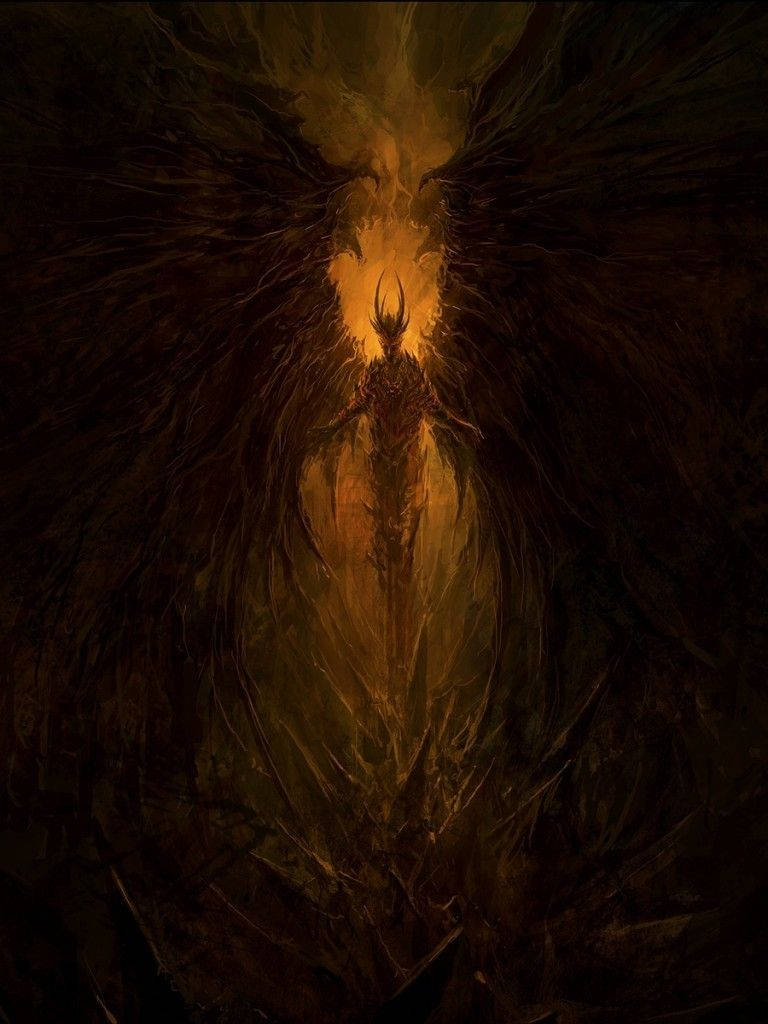 Lucifer Demon Wings Artwork Wallpaper