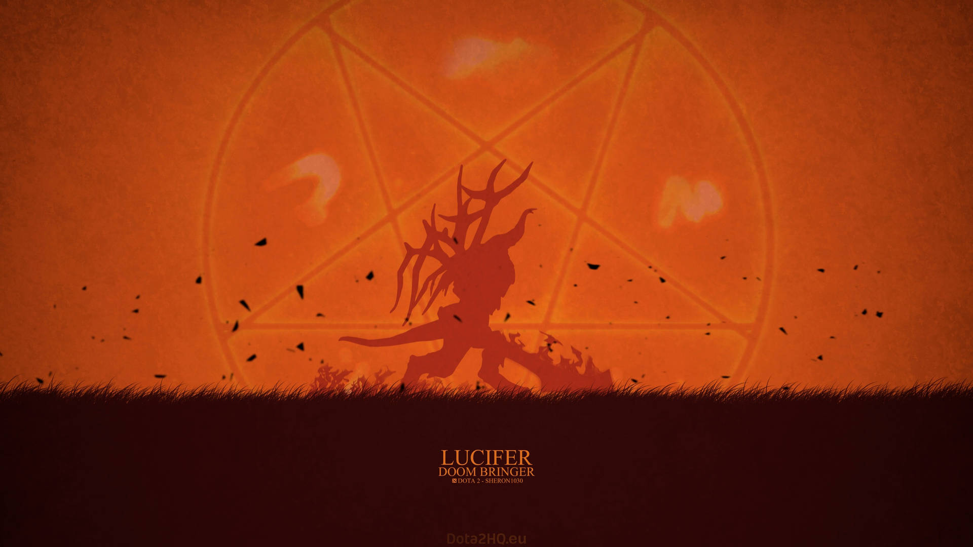 Lucifer Devil In A Shadow Icon Wallpaper