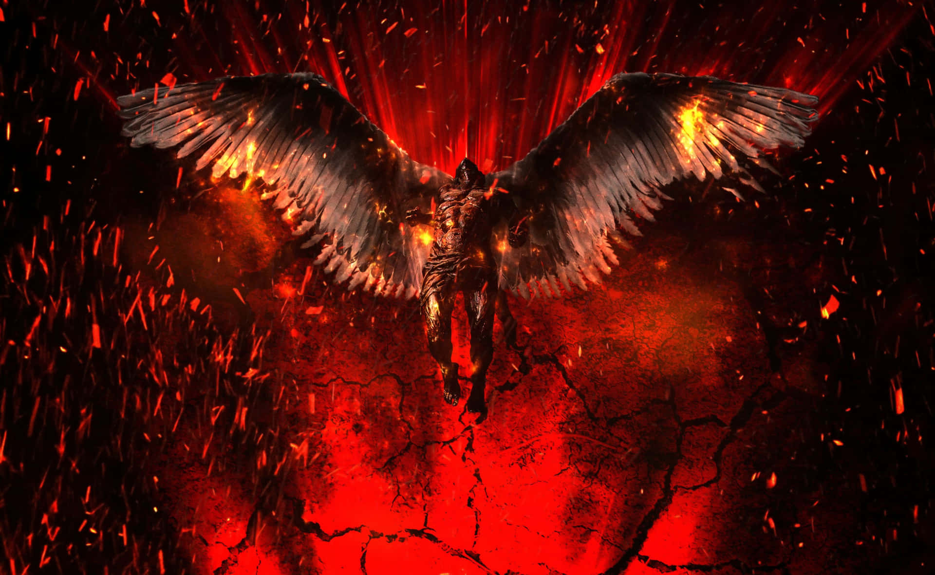 Unlock Your Wings with Lucifer Wings" Wallpaper