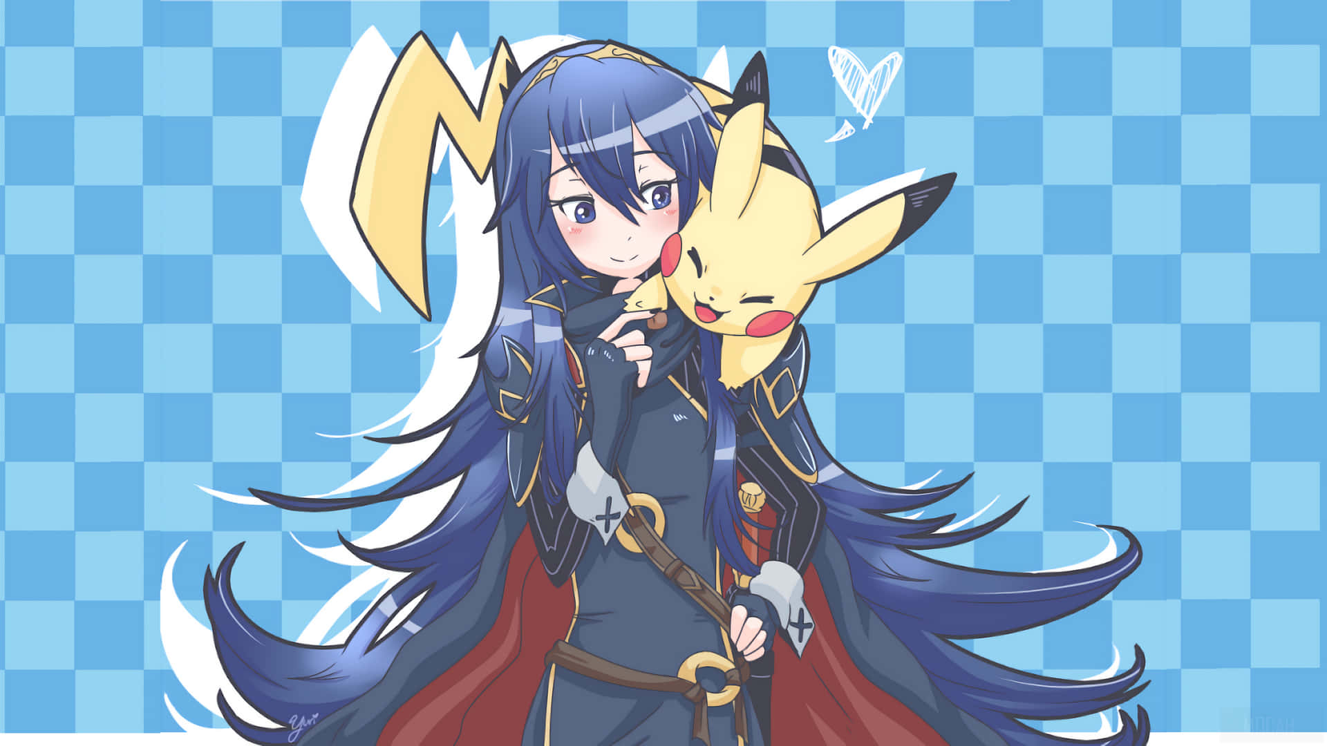 Lucina With Pikachu Wallpaper