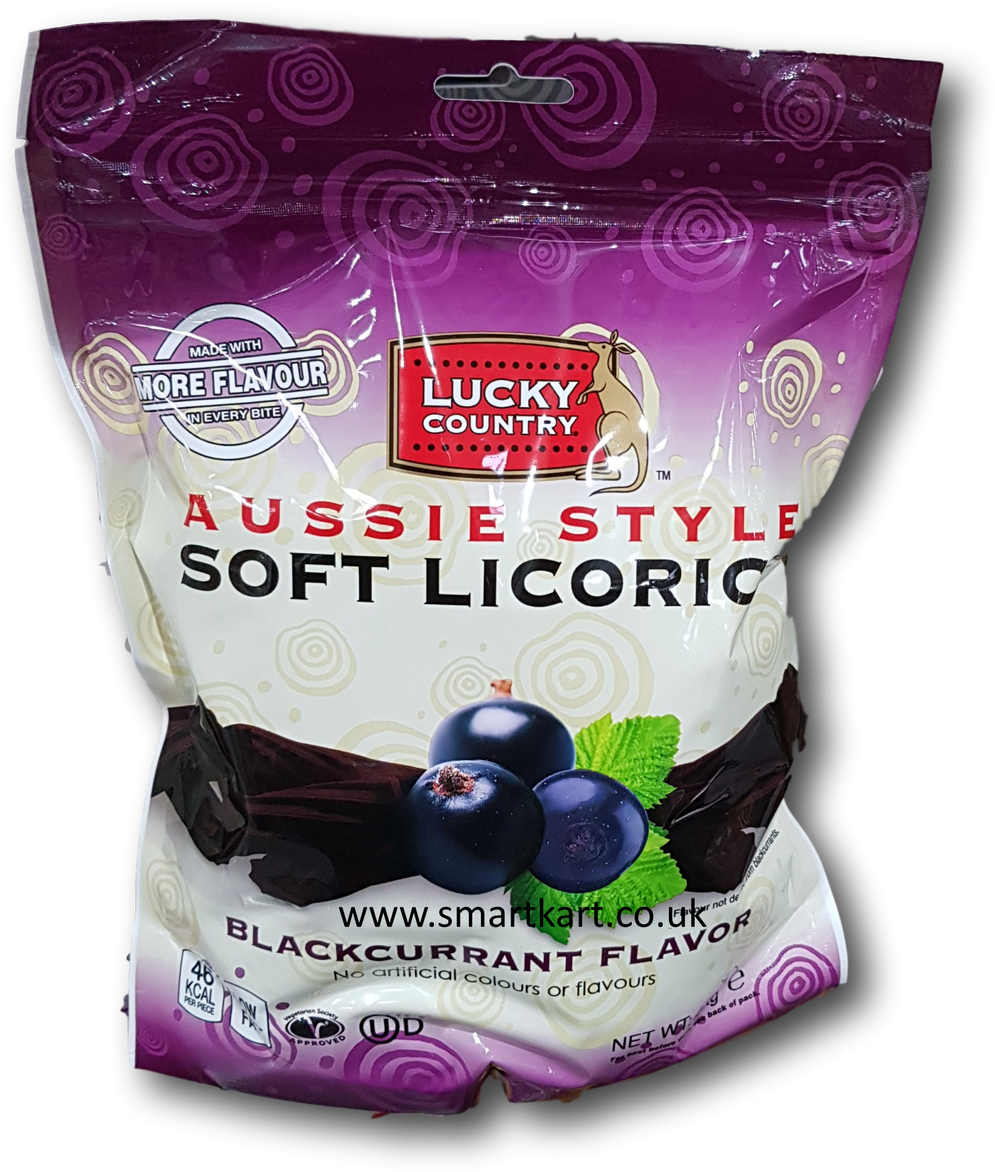 Lucky Country Blackcurrant Licorice Package PNG