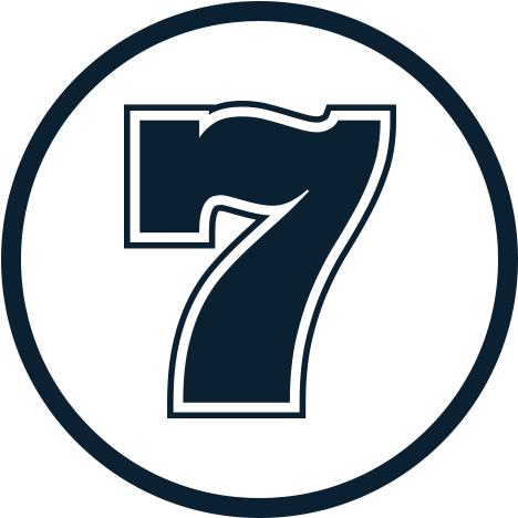 Lucky Number Seven Slot Icon PNG