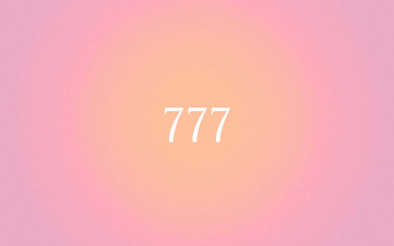 Lucky Number777 Gradient Background Wallpaper