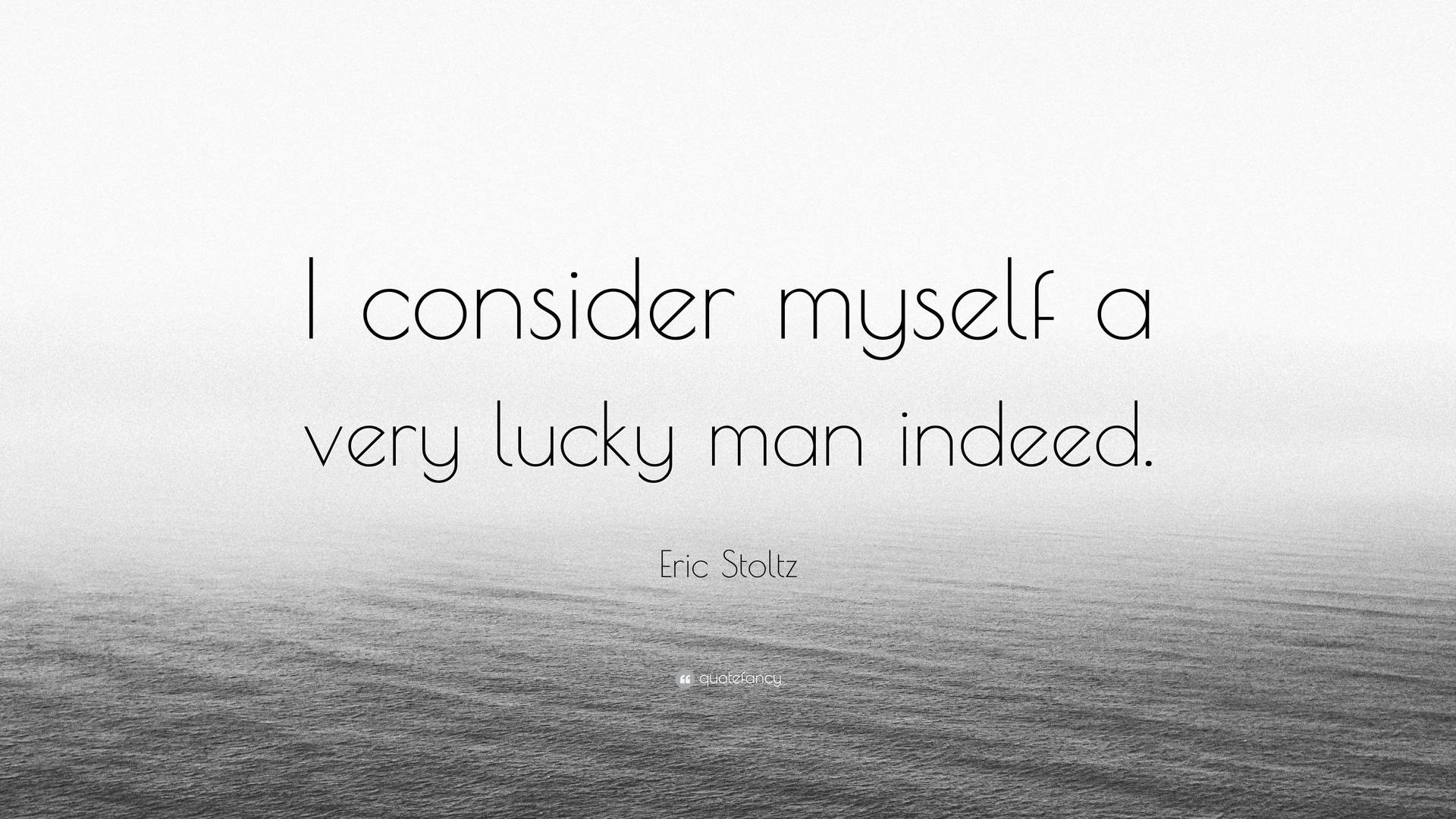 Lucky Quote With Indeed Word Wallpaper