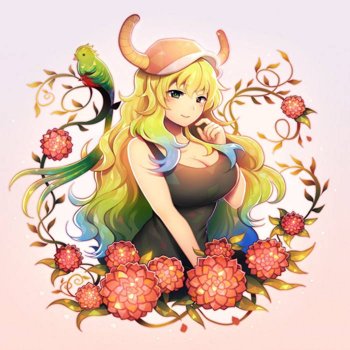 Lucoa With Flower Wreath Wallpaper