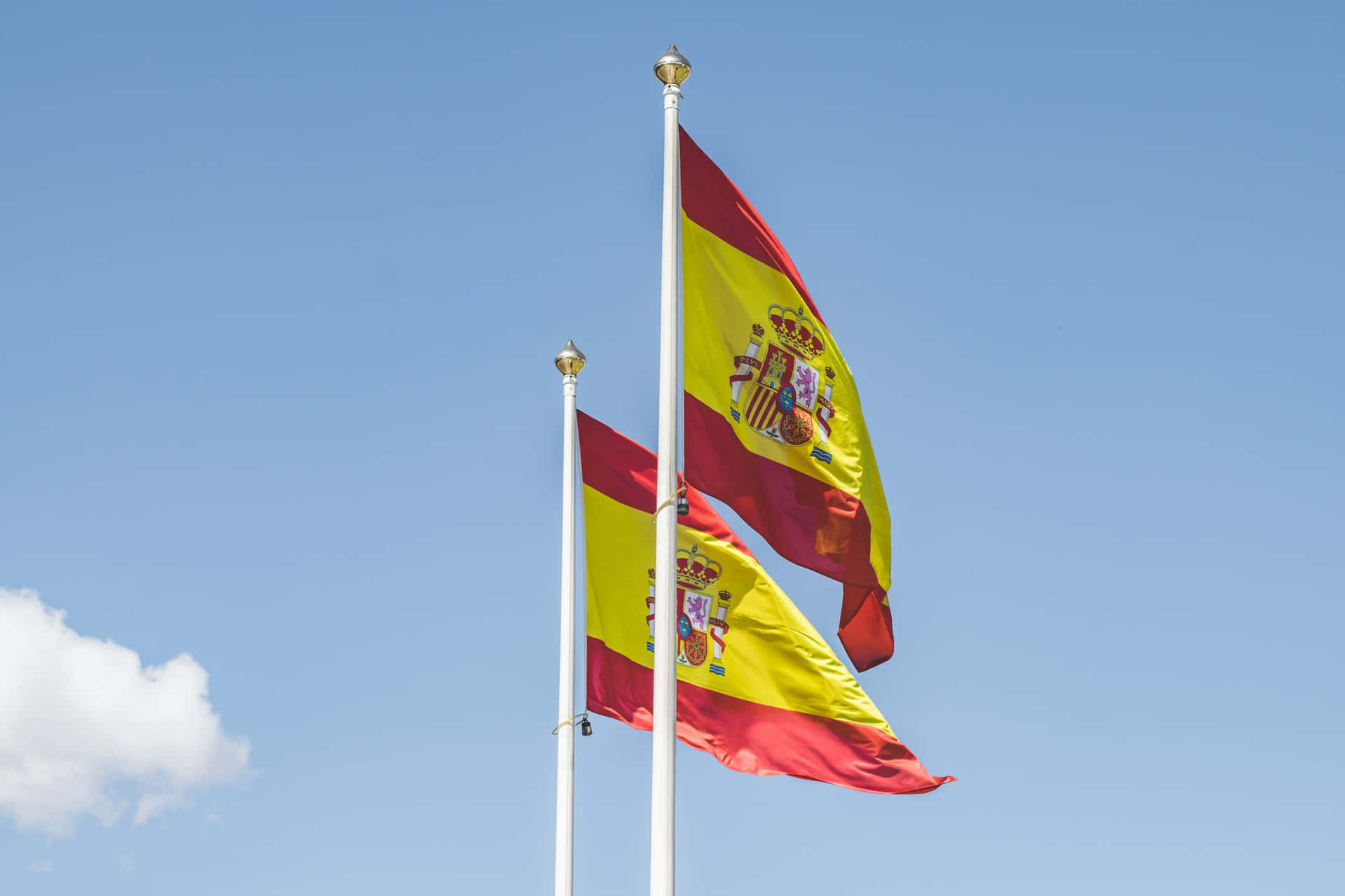 Lucrative Flag Of Spain Wallpaper