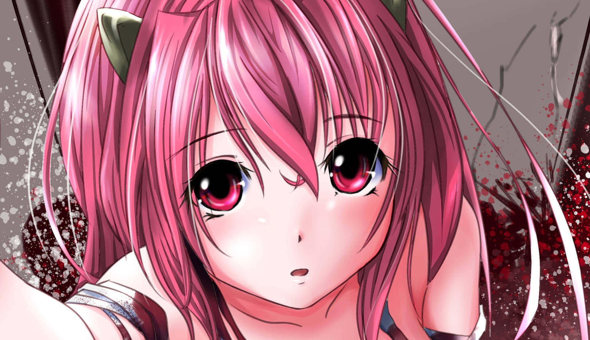 Lucy From Elfen Lied Anime Series Wallpaper