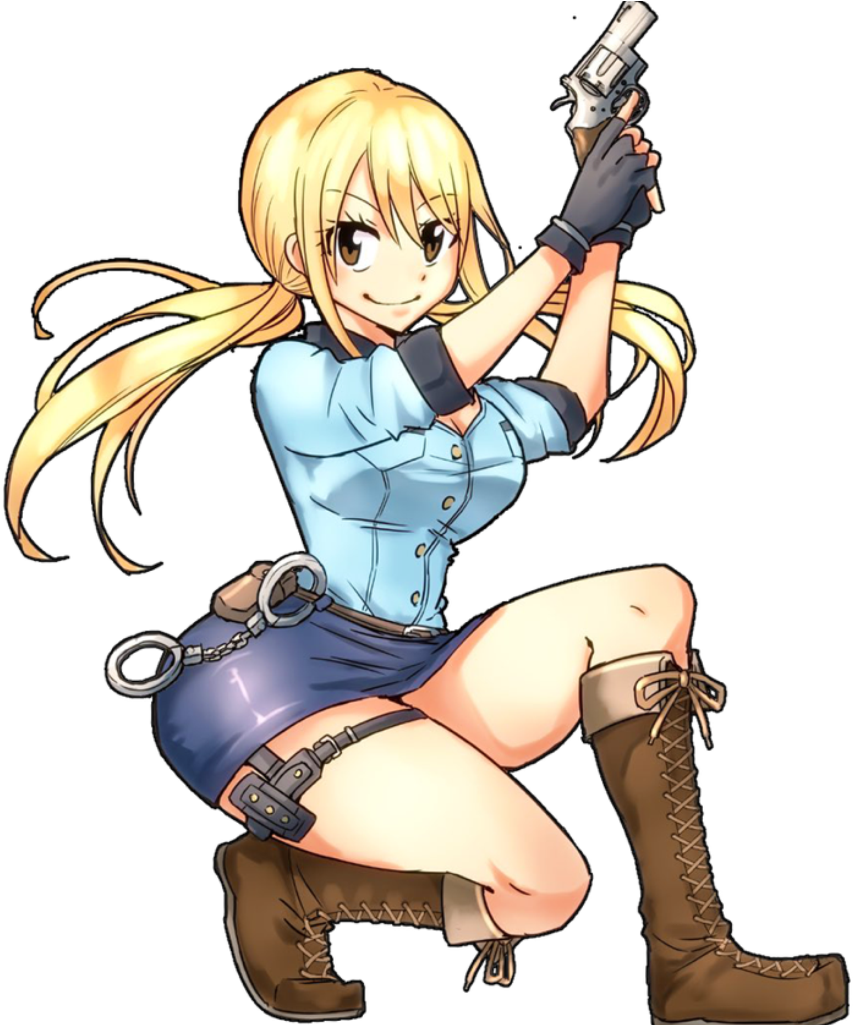 Lucy Heartfilia Anime Character Pose PNG
