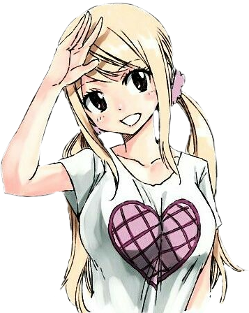 Lucy Heartfilia Anime Character Smile PNG