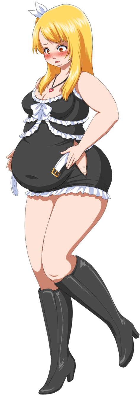 Lucy Heartfilia Maid Outfit PNG