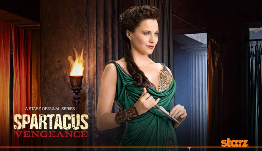Lucy Lawless in the Epic Drama Series Spartacus Wallpaper