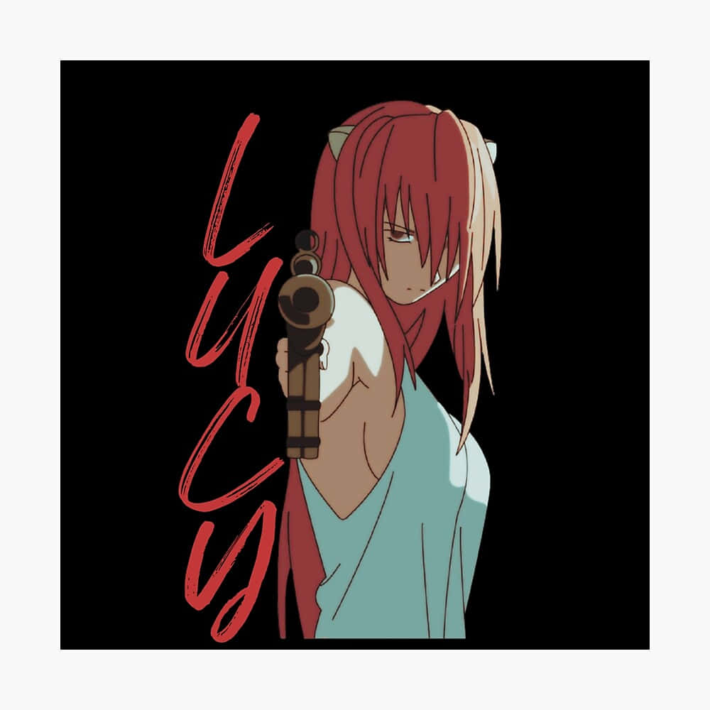 Lucy, The Central Character From Elfen Lied Anime Series Wallpaper