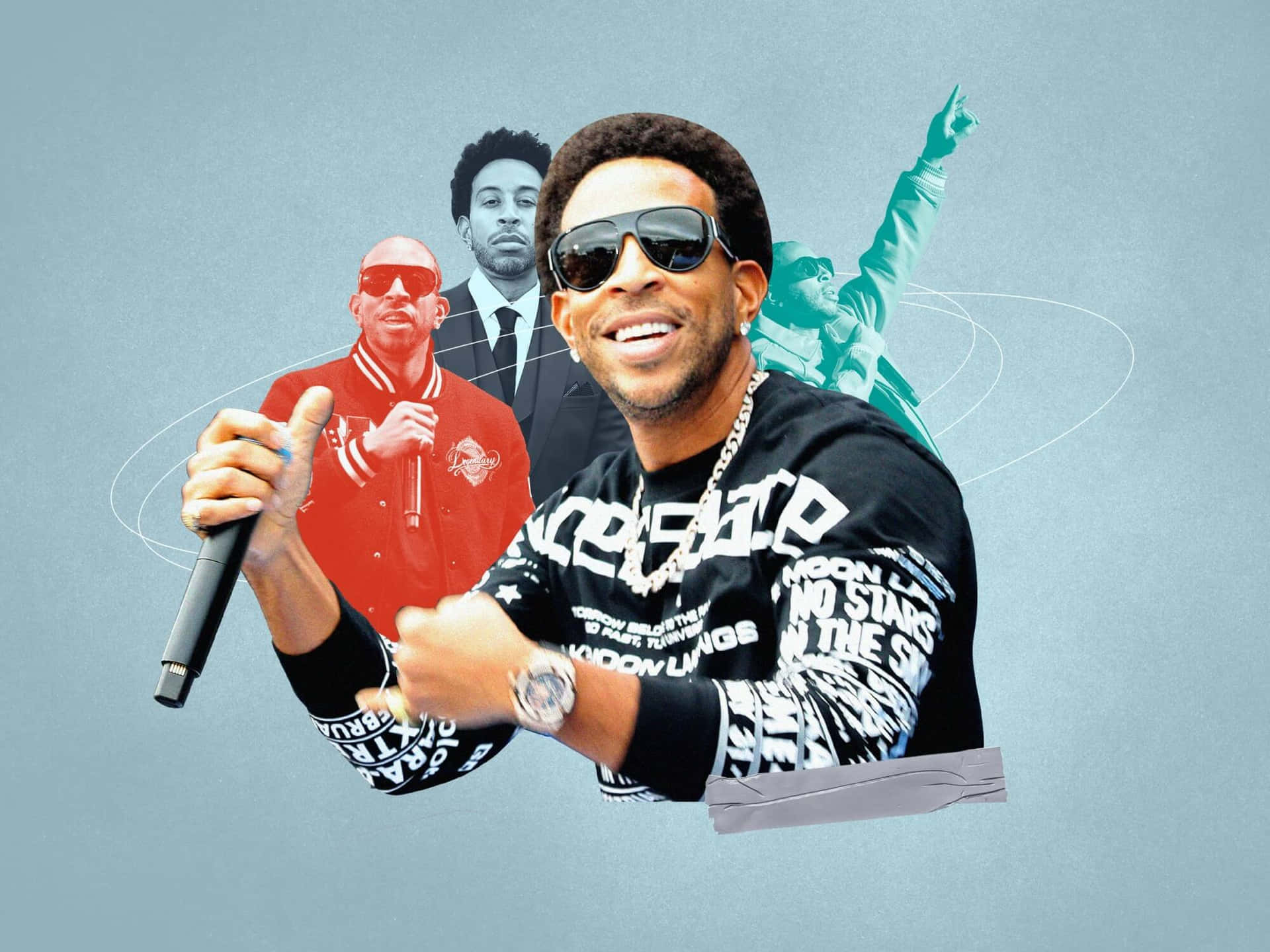 Ludacris Performance Collage Wallpaper