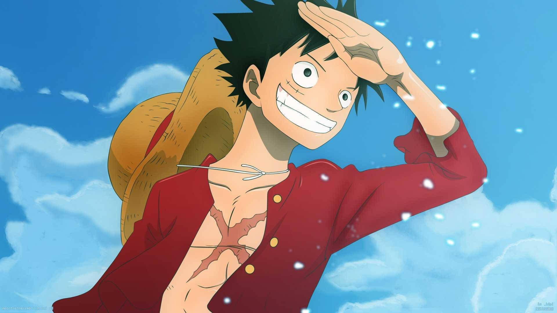 Luffy4k Trägt Ein Rotes Polo. Wallpaper