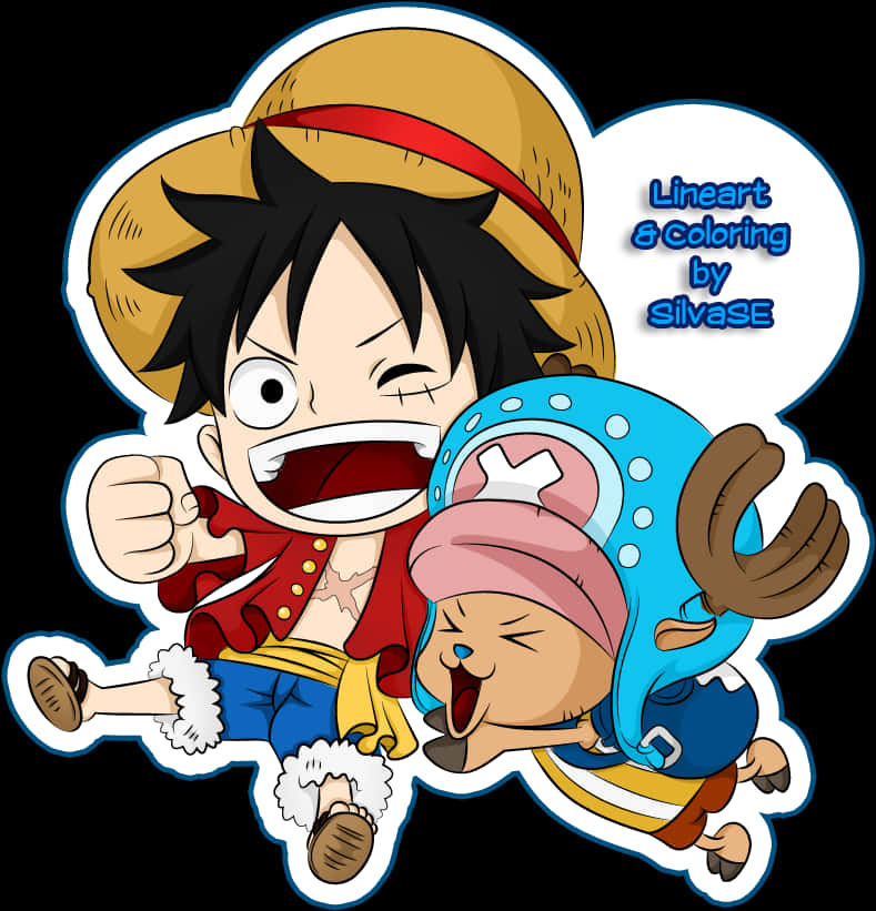 Luffy_and_ Chopper_ Animated_ Sticker PNG