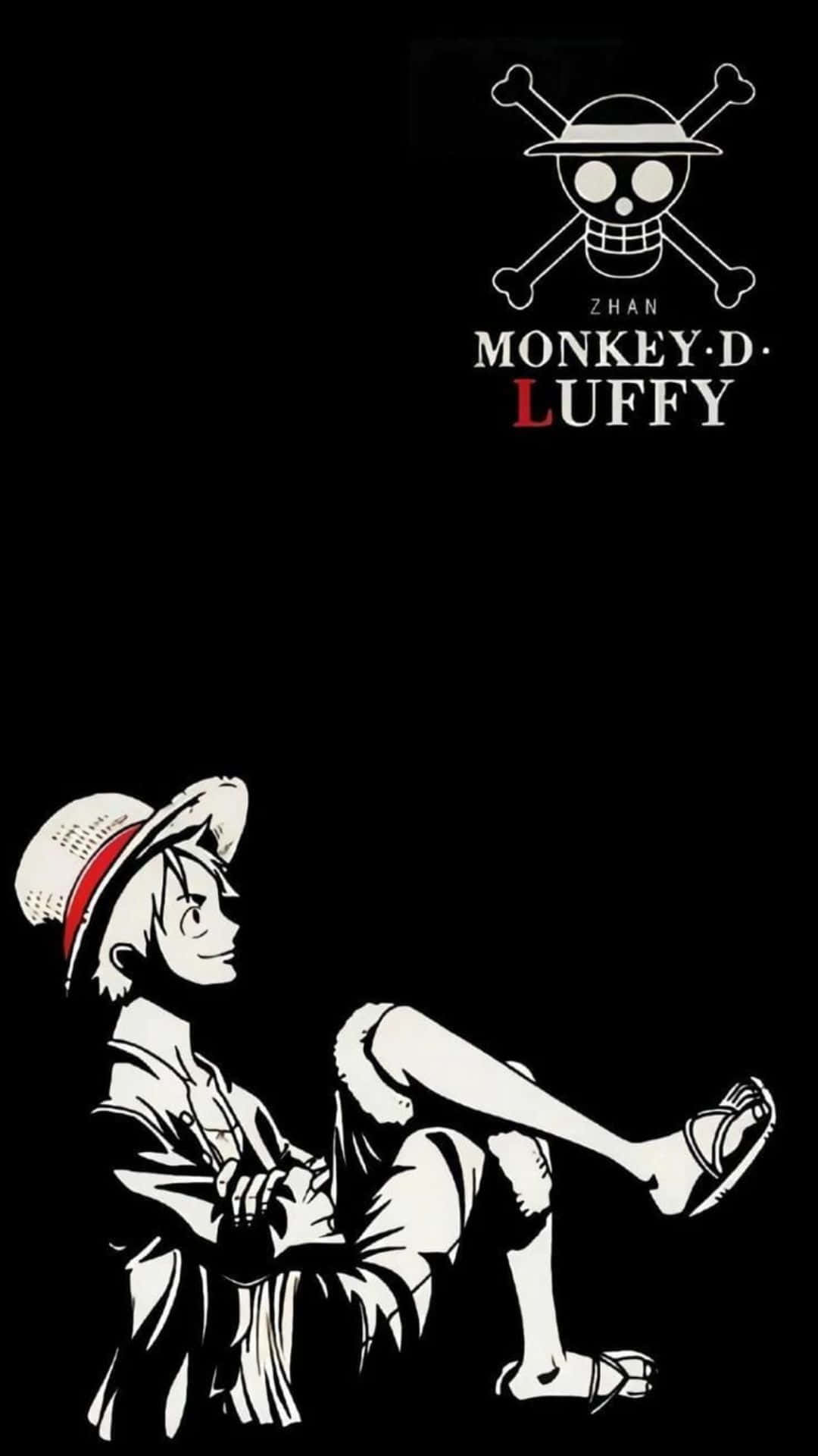 Imagenla Determinación De Luffy - Blanco Y Negro. Fondo de pantalla