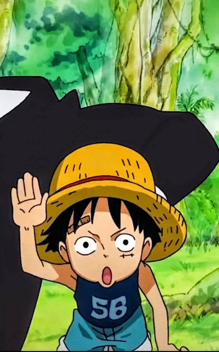 Luffy Funny As A Child Wallpaper