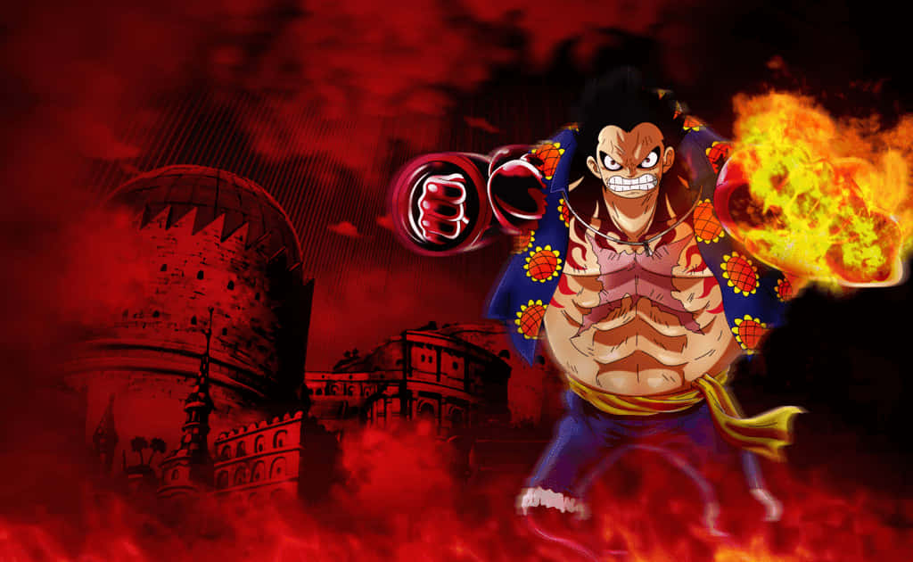 Download Get ready to unleash the power of Luffy Gear 5! Wallpaper