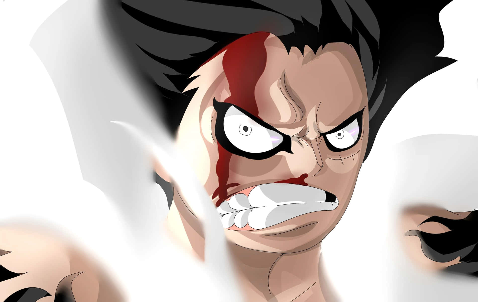 "Ready for Anything" - Luffy in Gear 5 Wallpaper