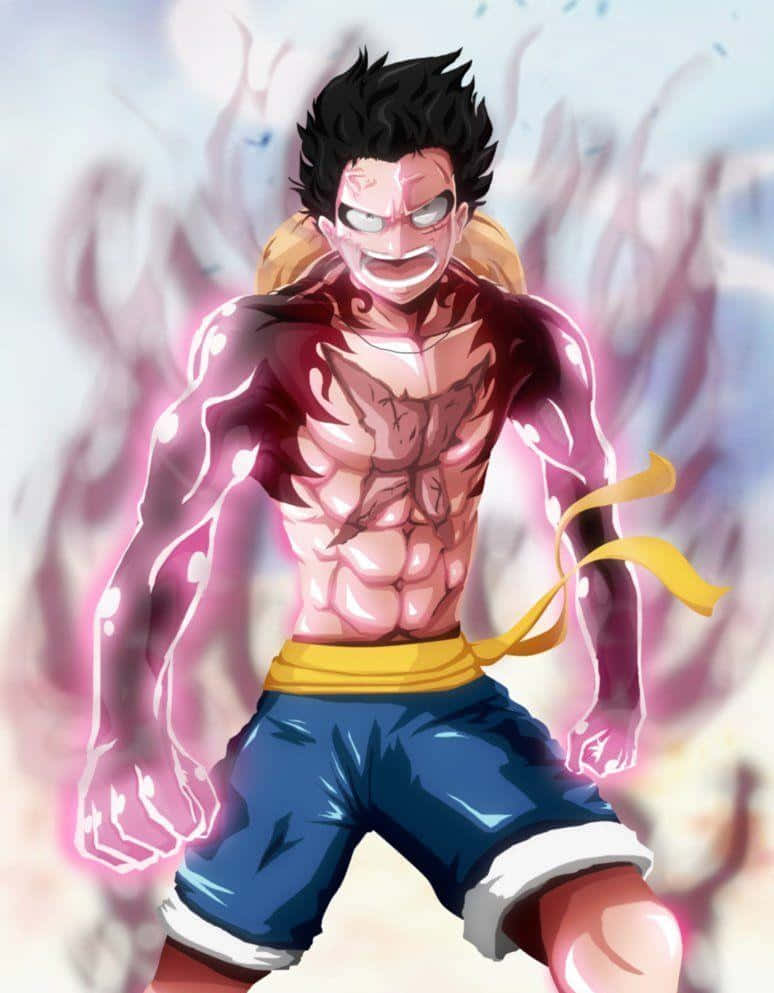Follow The Strawhat in Luffy Gear 5 Wallpaper