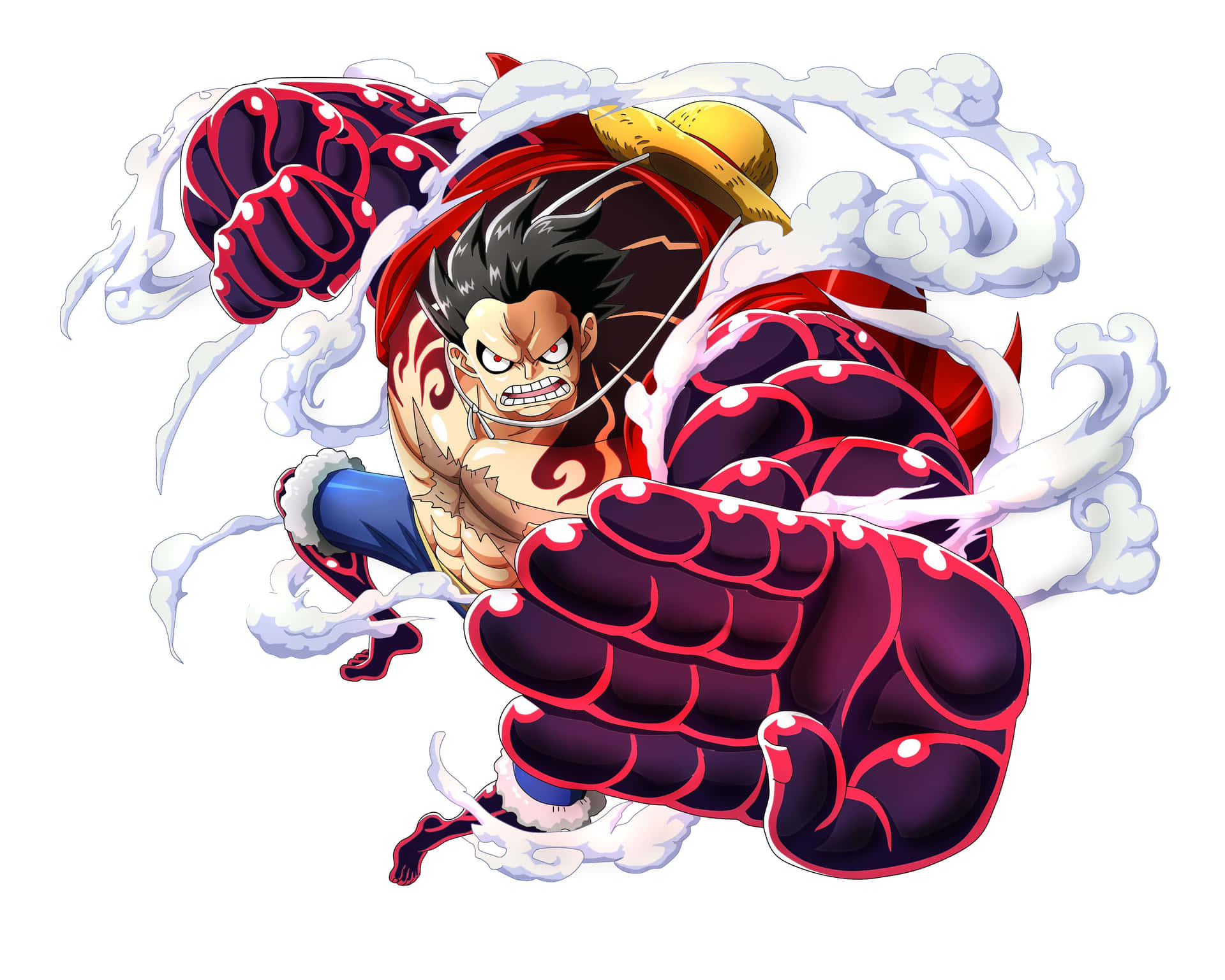 “Striking a pose with Gear 5, the latest form of Luffy” Wallpaper