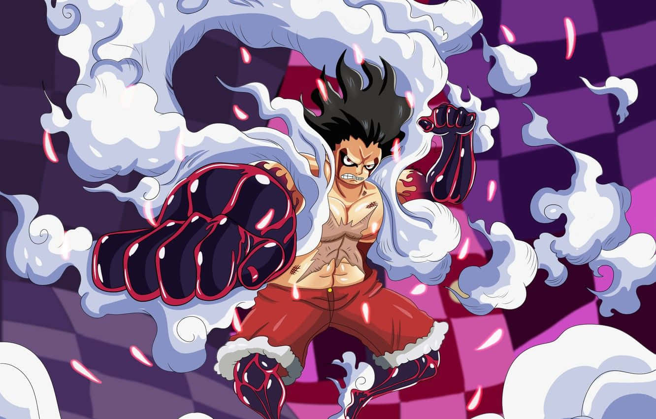 Get ready for a wild adventure with Luffy Gear 5! Wallpaper