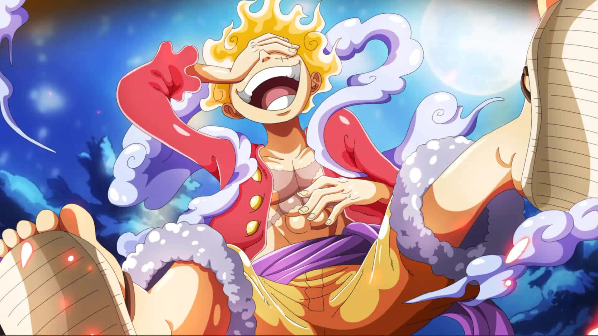 Luffy Gear5 Laughing Wallpaper