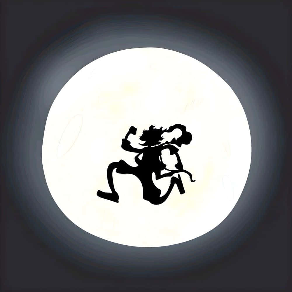 Download Luffy Gear5 Moon Silhouette Wallpaper | Wallpapers.com