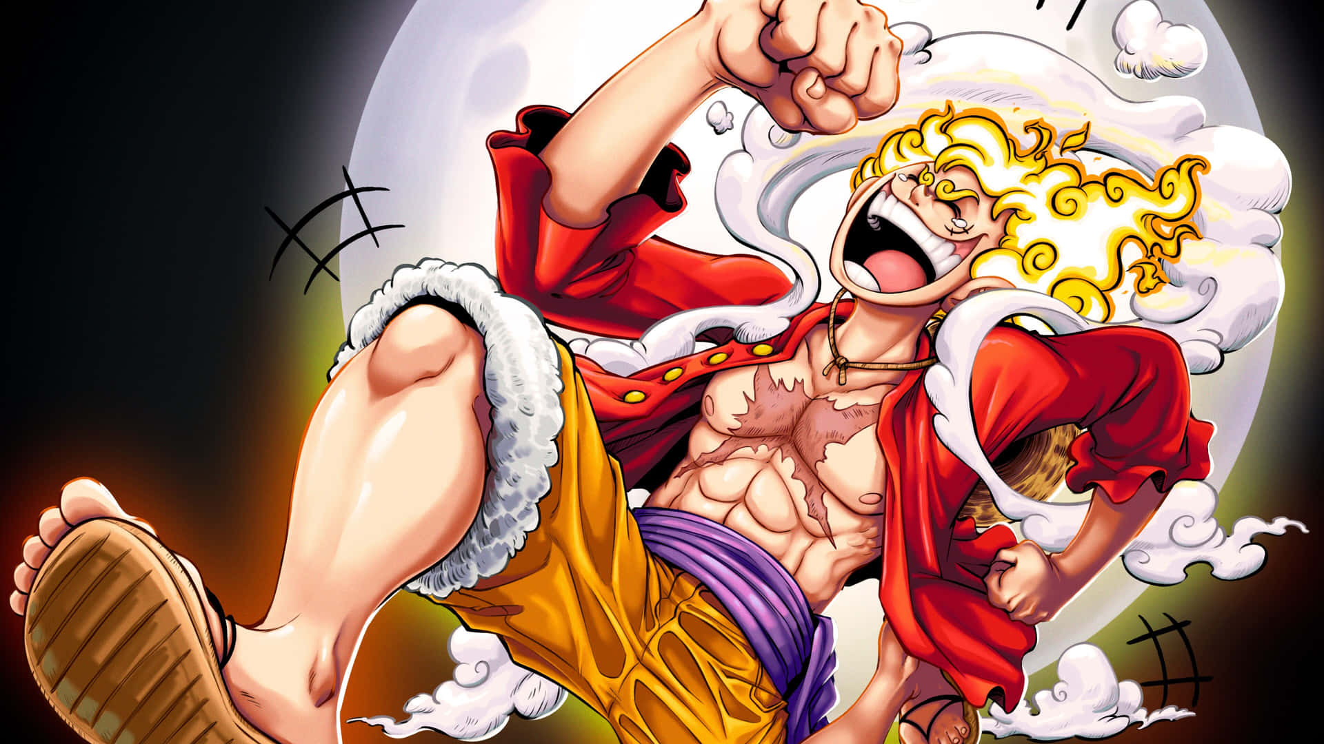 Luffy Gear5 Power Up4 K Wallpaper