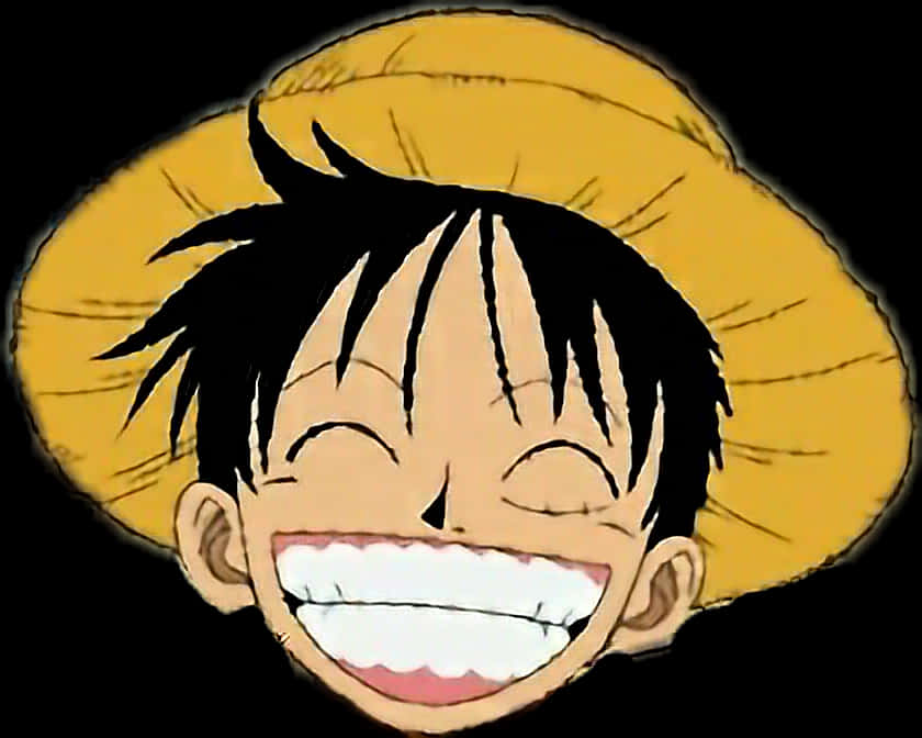 Luffy Laughing Portrait PNG