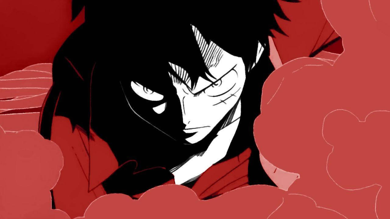 Luffy Of One Piece Serious Look Wallpaper