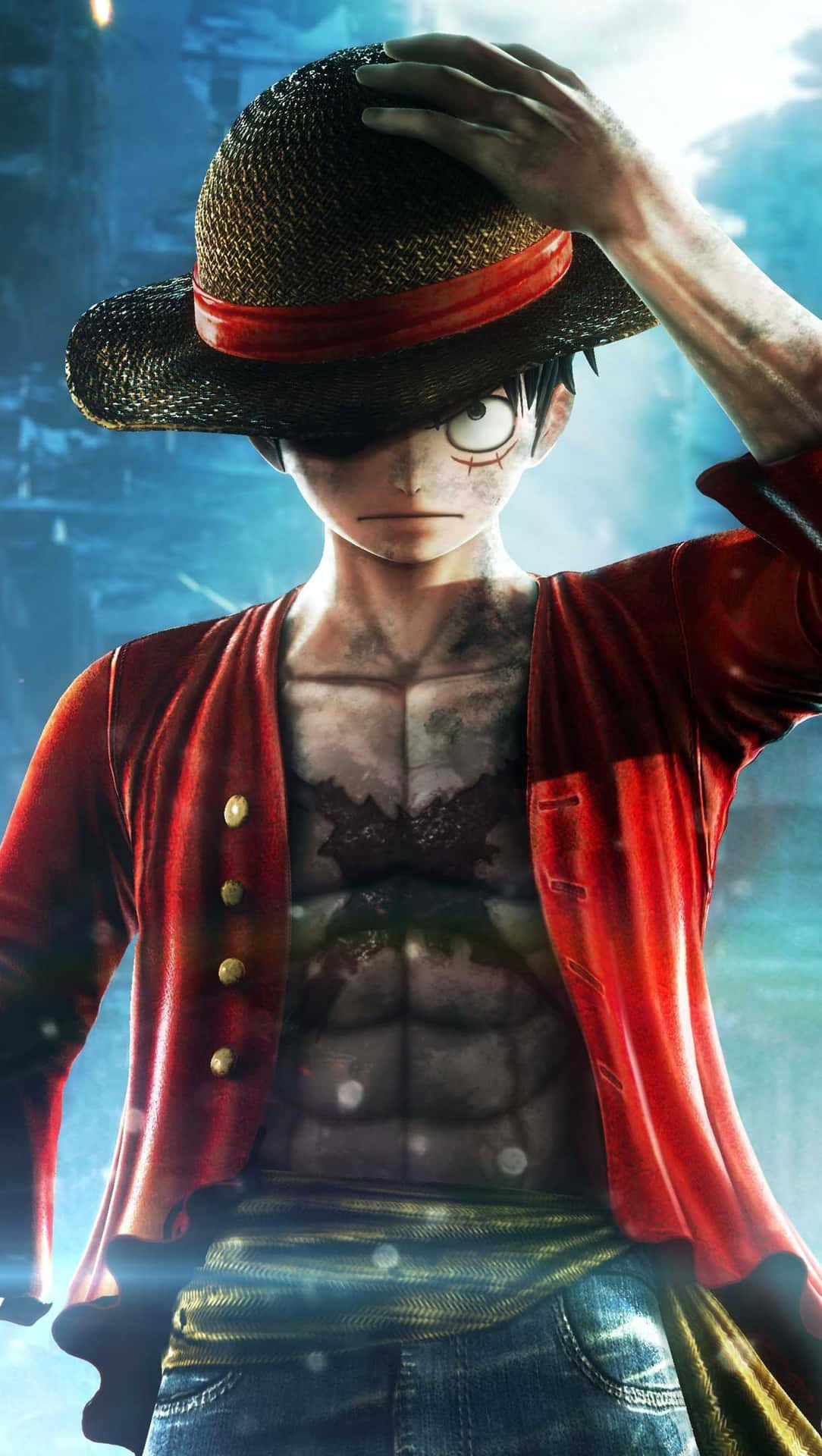 Hat Of One Piece Luffy Phone Wallpaper