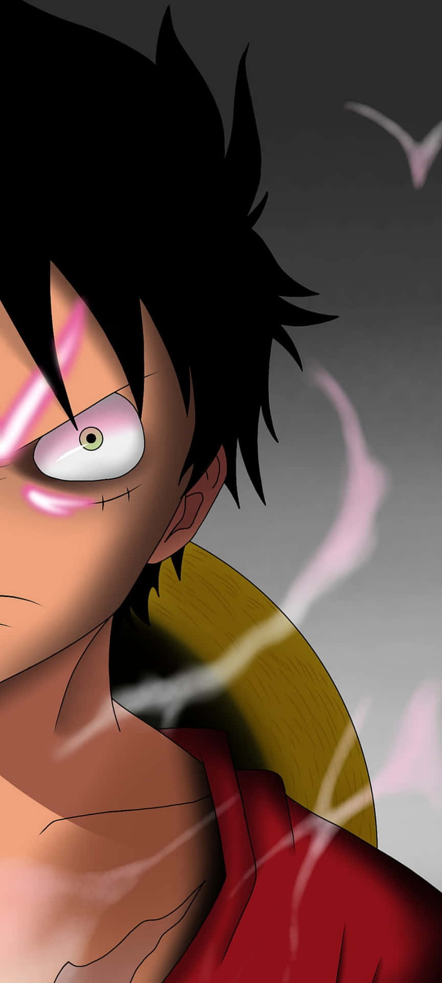 Face Of One Piece Luffy Phone Wallpaper
