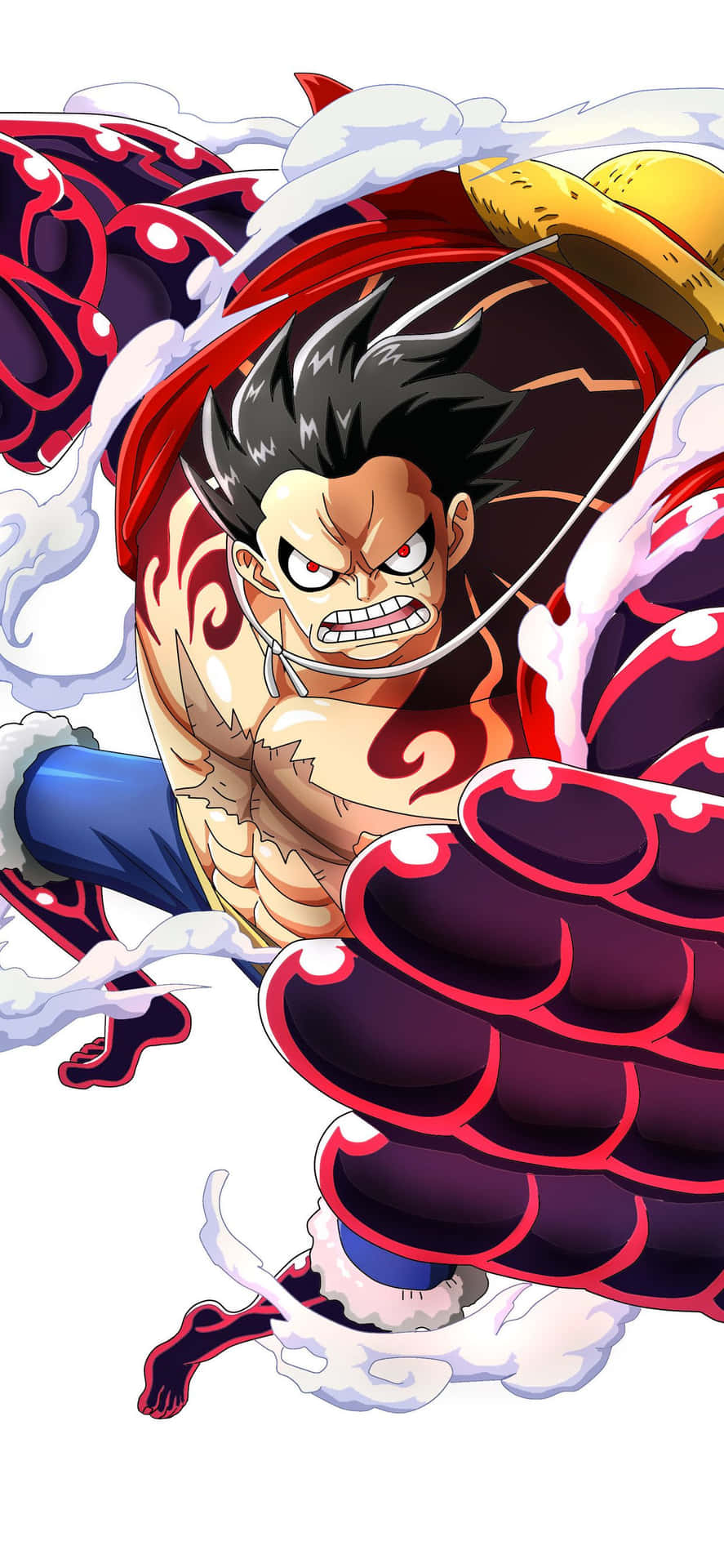 One Piece Gomu-gomu Luffy Phone Wallpaper