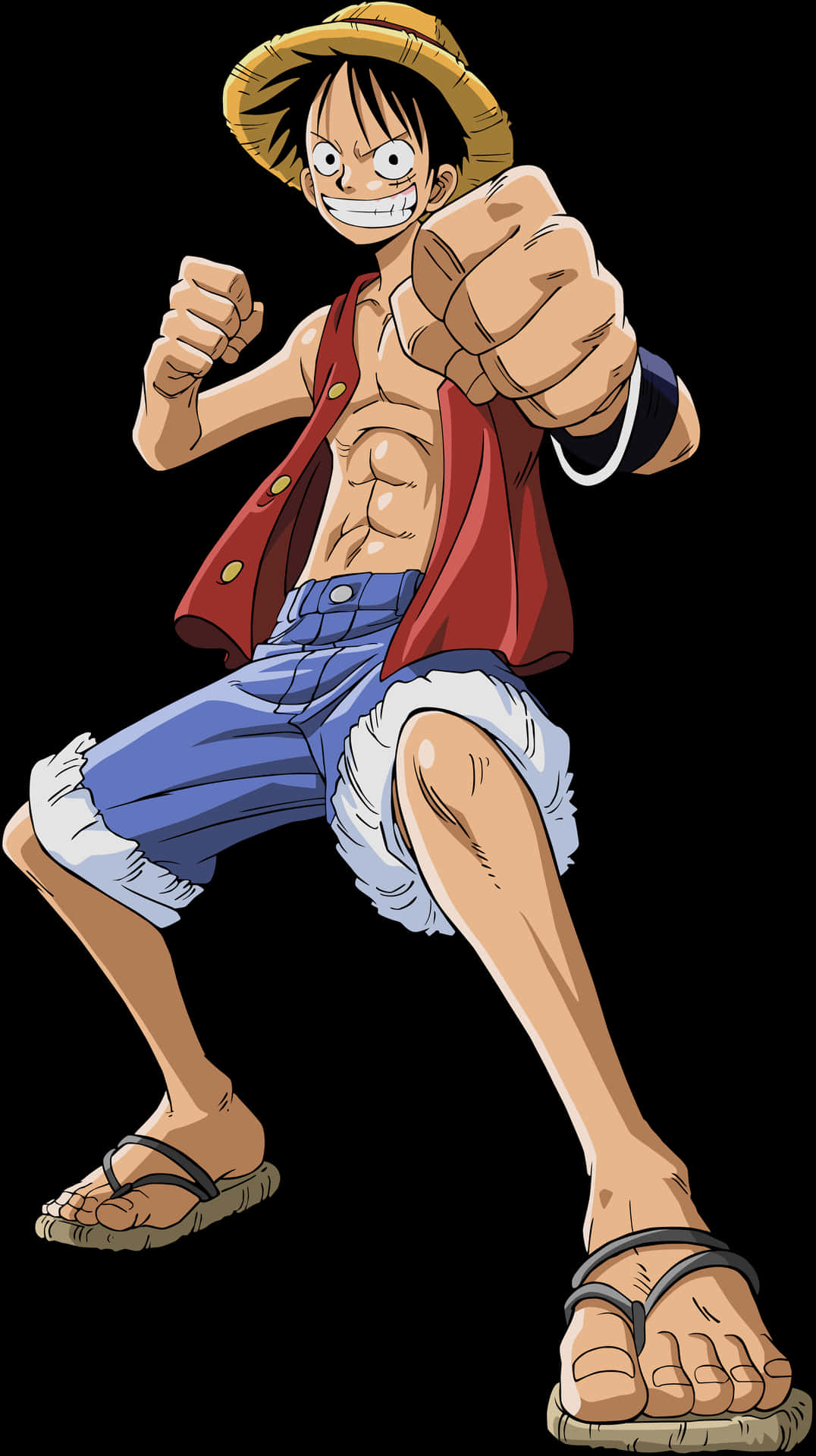 Luffy Readyfor Action One Piece PNG