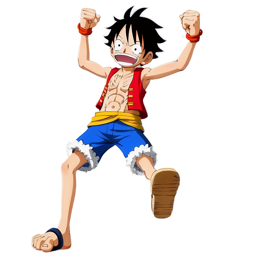 Download Luffy's Victory Pose Png Cka29 | Wallpapers.com