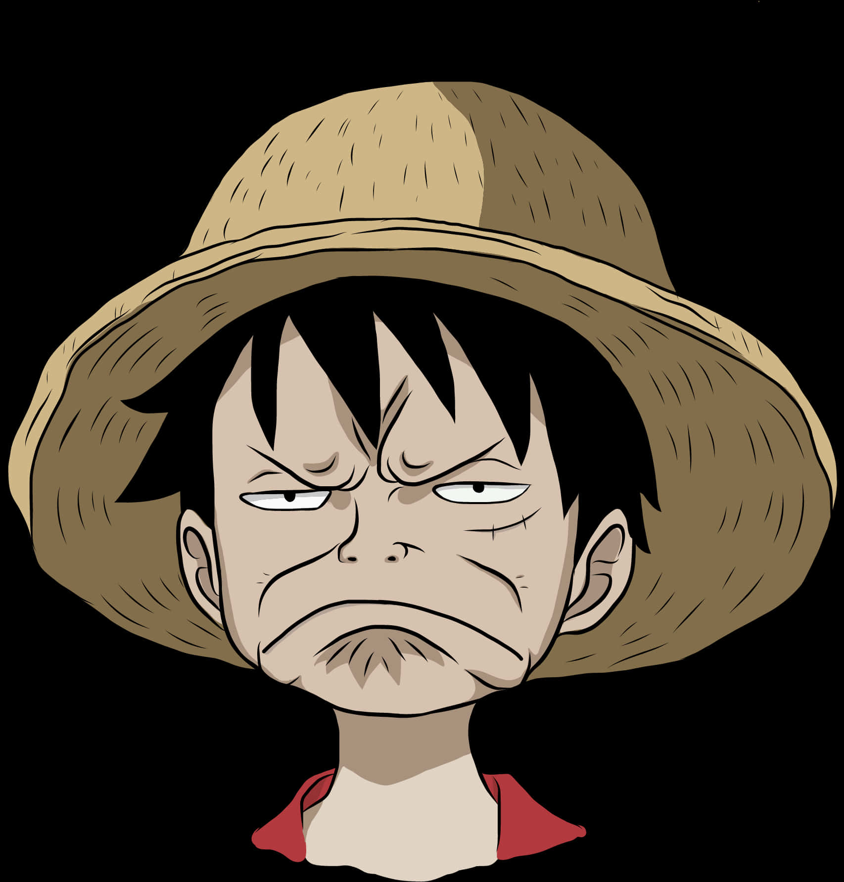 Luffy_ Straw_ Hat_ Glare PNG