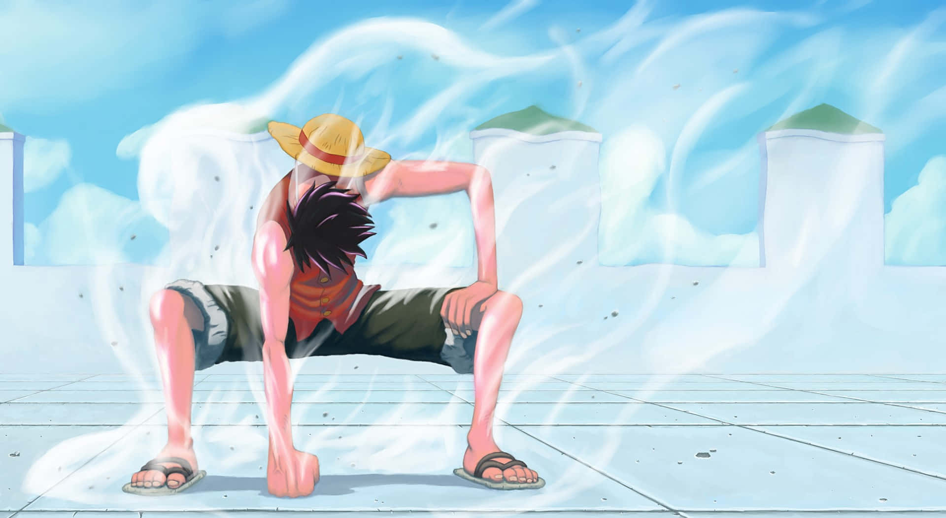 Luffy Stretching Powers One Piece Wallpaper